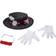 Disguise Adult Mary Poppins Accessory Kit Gray/Red/White