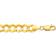 Jewelry Affairs 14k Yellow Solid Gold Comfort Curb Chain Bracelet, 8.2mm, 8.5"