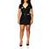 Dreamgirl Women's Dirty Cop Officer Anita Bribe Costume, Black