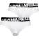 DSquared2 2-Pack Angled Logo Low-Rise Briefs, White