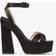 Jimmy Choo Gaia Satin Sandalen - Schwarz