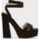 Jimmy Choo Gaia Satin Sandalen - Schwarz