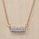 Pandora Necklaces Timeless Pavé Doublerow Bar gold Necklaces for ladies