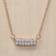 Pandora Timeless Pavé Double-row Bar Ketting 382621C01-45 Met 14K Roségouden Plating