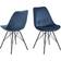 AC Design Furniture Emanuel Navy/Black Esszimmerstuhl 85.5cm