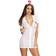 Dreamgirl Women's Sheer White ER Hottie Sexy Nurse-Themed Costume Set