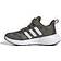 Adidas Kid's Fortarun 2.0 Cloudfoam Elastic Lace Top Strap - Olive Strata/Cloud White/Dark Brown