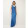 Veronica Beard Sanderson Satin Maxi Dress - Blue