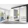 Mid you Sliding White Wardrobe 300x216cm