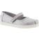 Toms Girl's Mary Jane Flat - Silver