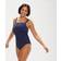 Speedo Womens Shaping Amberglow Printed Piece True Navy