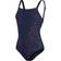 Speedo Womens Shaping Amberglow Printed Piece True Navy