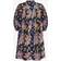 Aligne Glossy Floral-Print Cotton Mini Dress 42/UK