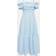 Ganni Off-Shoulder-Maxikleid blau