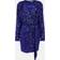 ROTATE Birger Christensen Sequin Wideshoulder Wrap Dress Dam Korta