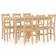 vidaXL Pine Bordsgrupp 70x140cm 7st