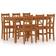 vidaXL Pine Bordsgrupp 70x140cm 7st