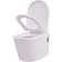 vidaXL Toilette murale avec réservoir caché Céramique Blanc