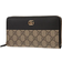 Gucci Marmont Zip Around Wallet - Beige/Black