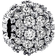 Pandora Sparkling Pavé Round Charm - Silver/Transparent