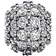 Pandora Sparkling Pavé Round Charm - Silver/Transparent