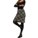 Roman Check Print Textured Mini Skirt - Yellow