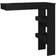 vidaXL Wall Black Engineered Wood Bar Table