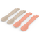 Done By Deer Kiddish Spoon 4-pack Lalee Sand /Coral