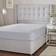 Silentnight Cotton Rich 180 Thread Count Fitted Bed Sheet Silver, White, Grey