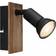 Globo Lighting Drew Black/Brown Wall light ∅ 3cm