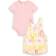 Levi's Baby Tee and Splatter Shortalls Set - Quartz Pink