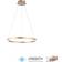 Paul Neuhaus LED-hänglampa Titus Ø 60 cm Mässing Dimbar Pendellampa