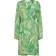 Selected Print Wrap Dress - Absinthe Green