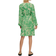 Selected Print Wrap Dress - Absinthe Green