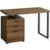 Monarch Specialties Computer Desk with Three Storage Drawers Writing Desk 23.8x47.2"