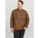 Jack & Jones Plus Size Leather Look Biker Jacket Cognac