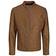 Jack & Jones Plus Size Leather Look Biker Jacket Cognac