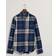 Gant REG UT PLAID FLANNEL SHIRT Blå