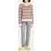Marni Striped mohair-blend sweater pink