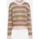 Marni Striped mohair-blend sweater pink