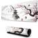 YISHOW Gaming Mouse Pad XL Japanese Pagoda And Cherry Blossom Branch Oversized Desk Mat With Stitched Edges Long Non Slip Rubber Backing 80 x 30 cm