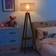 Homcom Bedside Cream/Natural Floor Lamp 154cm