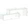 vidaXL Tempered Glass Soffbord 30x110cm 2st