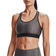 Under Armour Mid Keyhole Bra - Charcoal Full Heather/Black/Charcoal