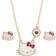 Hello Kitty Girl Stud Earring and Necklace Set