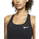 NIKE Swoosh Medium-Support Non-Padded Sports Bra - Black/White