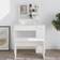 vidaXL 802963 White High Gloss Toiletbord 35x86.5cm