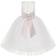 Ekidsbridal Junior Floral Lace Flower Girl Christening Baptism Dress - Ivory/Blush Pink