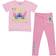 Disney Girl's Lilo & Stitch Boxy Short Sleeve T-shirt & Leggings Set 2-piece - Pink