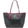 Coach City Tote In Signature Canvas - Graphite/Black Cherry